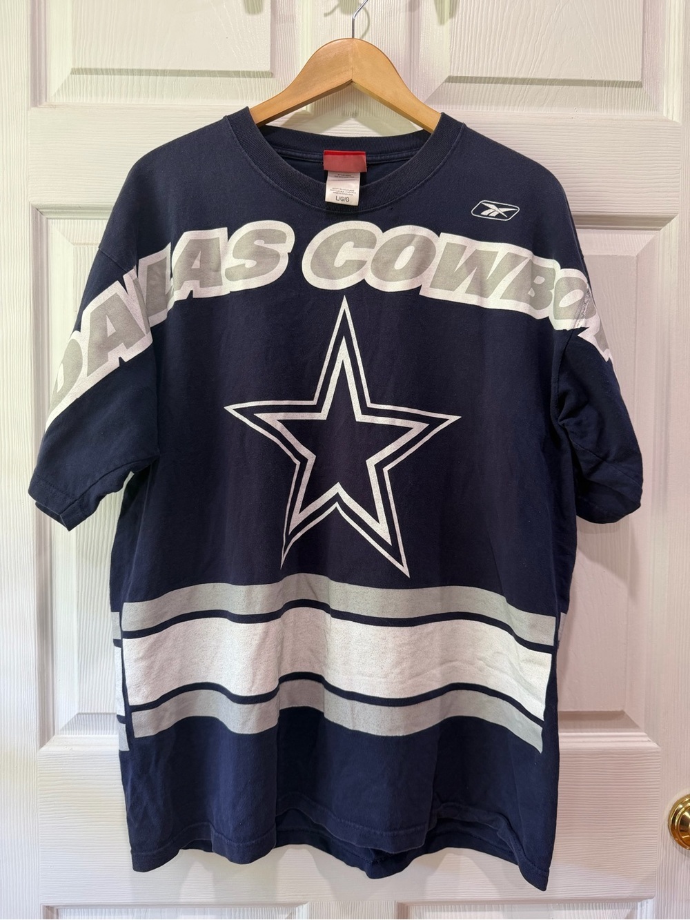 Y2K Dallas Cowboys Navy, White and Silver Tee